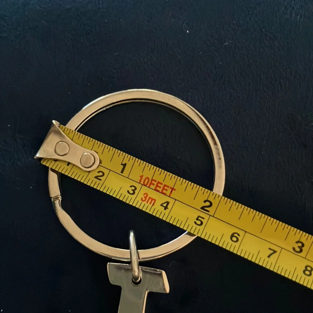 Silver Letter‎ I Heavy-duty Keychain